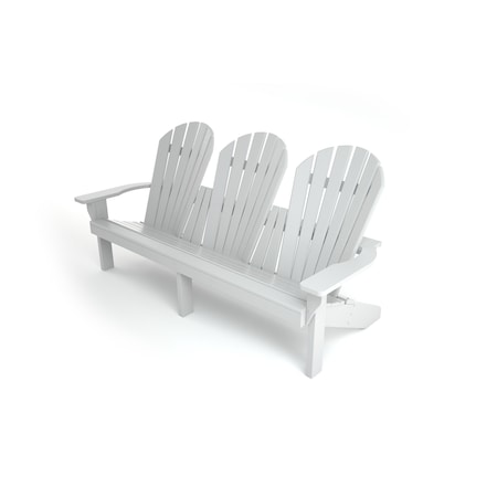 Frog Furnishings White Grand Isle Adirondack Bench PB ADGISWHI
